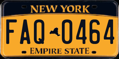 NY license plate FAQ0464