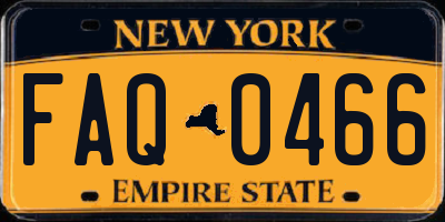 NY license plate FAQ0466