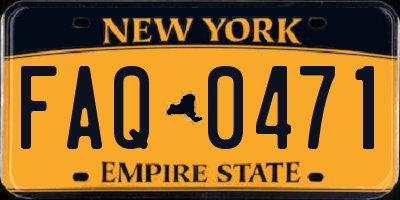 NY license plate FAQ0471