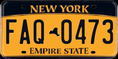 NY license plate FAQ0473