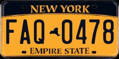 NY license plate FAQ0478
