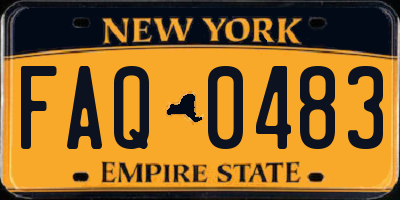 NY license plate FAQ0483