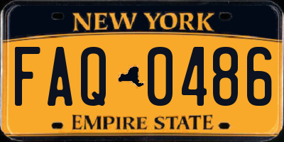 NY license plate FAQ0486