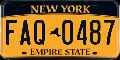 NY license plate FAQ0487
