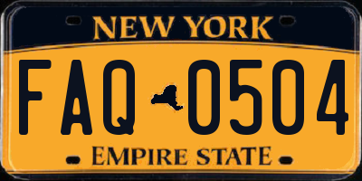 NY license plate FAQ0504