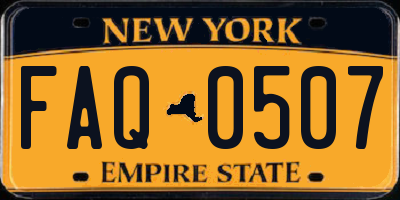 NY license plate FAQ0507