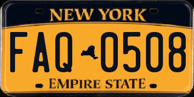 NY license plate FAQ0508
