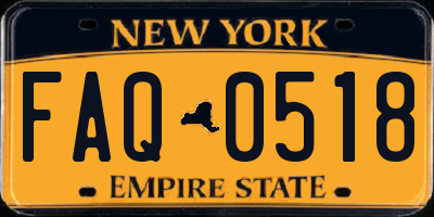 NY license plate FAQ0518