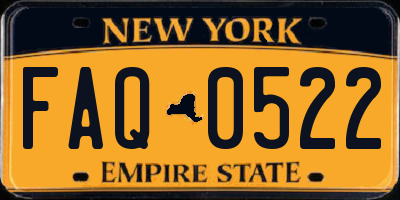 NY license plate FAQ0522
