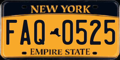 NY license plate FAQ0525