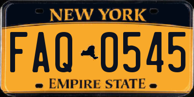 NY license plate FAQ0545
