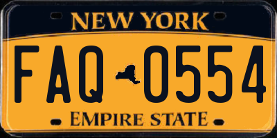 NY license plate FAQ0554