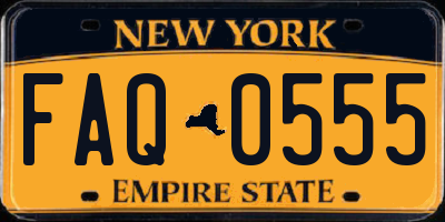 NY license plate FAQ0555