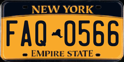 NY license plate FAQ0566