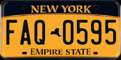 NY license plate FAQ0595