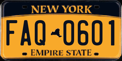 NY license plate FAQ0601