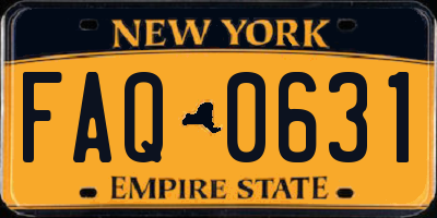 NY license plate FAQ0631