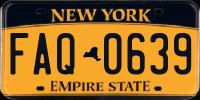NY license plate FAQ0639