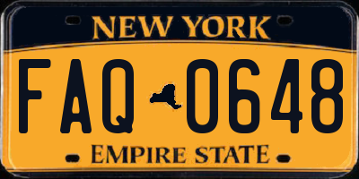 NY license plate FAQ0648