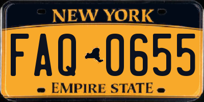 NY license plate FAQ0655