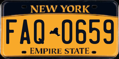 NY license plate FAQ0659