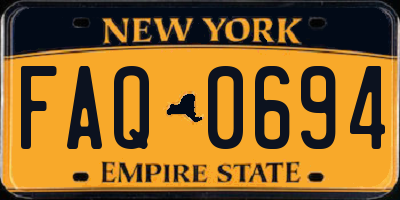 NY license plate FAQ0694