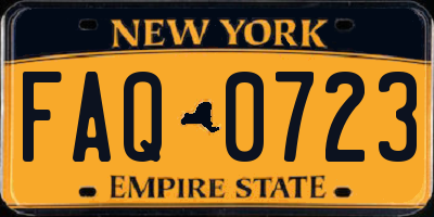 NY license plate FAQ0723