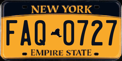 NY license plate FAQ0727