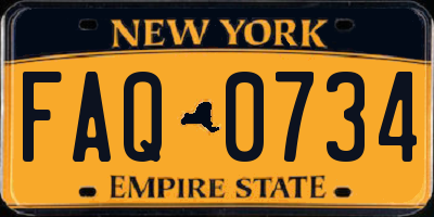 NY license plate FAQ0734