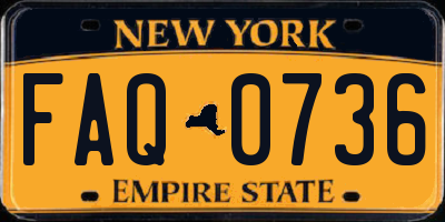 NY license plate FAQ0736