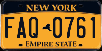 NY license plate FAQ0761