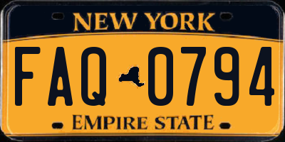 NY license plate FAQ0794