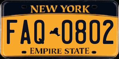 NY license plate FAQ0802