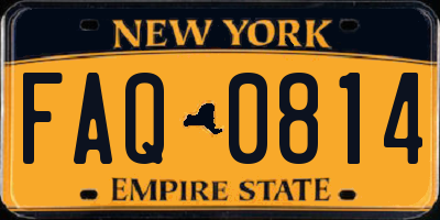 NY license plate FAQ0814
