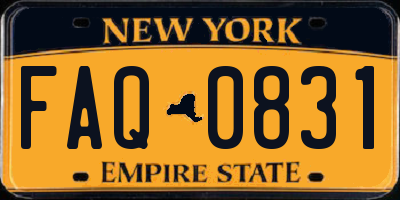 NY license plate FAQ0831