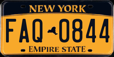 NY license plate FAQ0844