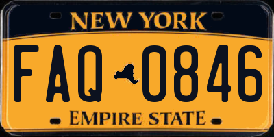 NY license plate FAQ0846