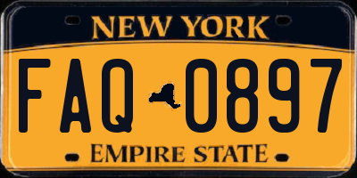 NY license plate FAQ0897