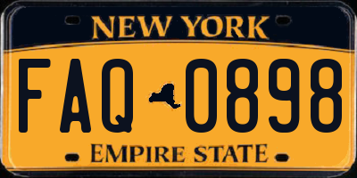 NY license plate FAQ0898