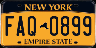 NY license plate FAQ0899