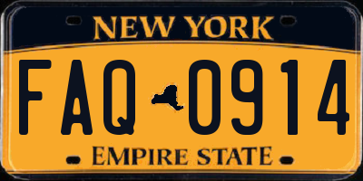 NY license plate FAQ0914