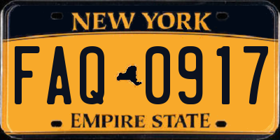 NY license plate FAQ0917
