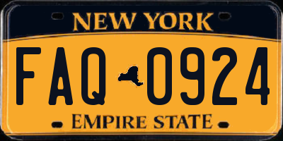 NY license plate FAQ0924