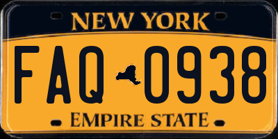 NY license plate FAQ0938