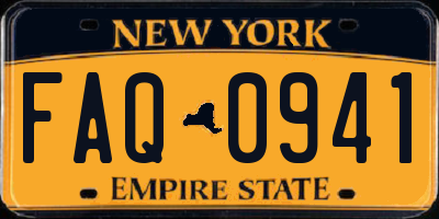 NY license plate FAQ0941