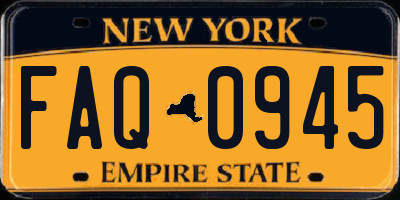 NY license plate FAQ0945