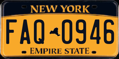 NY license plate FAQ0946