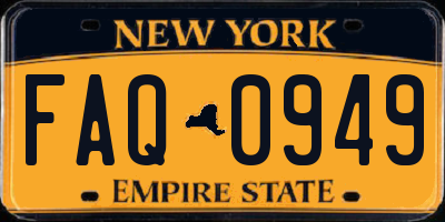 NY license plate FAQ0949
