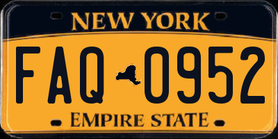 NY license plate FAQ0952
