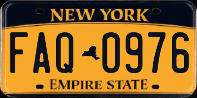 NY license plate FAQ0976